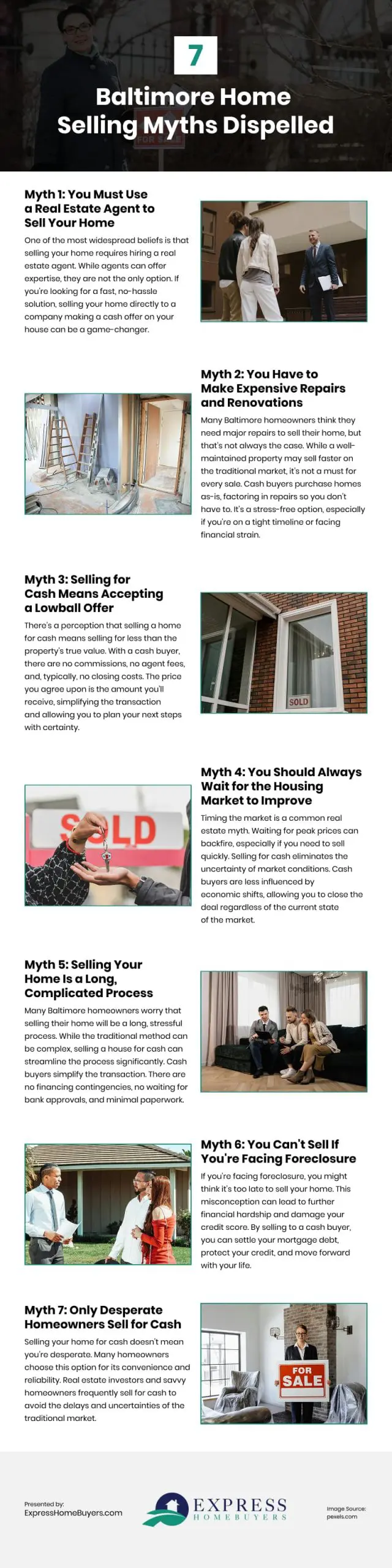 7 Baltimore Home Selling Myths Dispelled Infographic