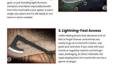 3 Benefits of Neck Knives for EDC