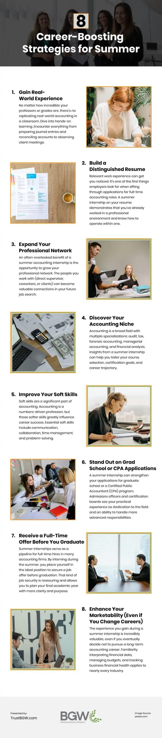 8 Career-Boosting Strategies for Summer 8 Career-Boosting Strategies for Summer Infographic