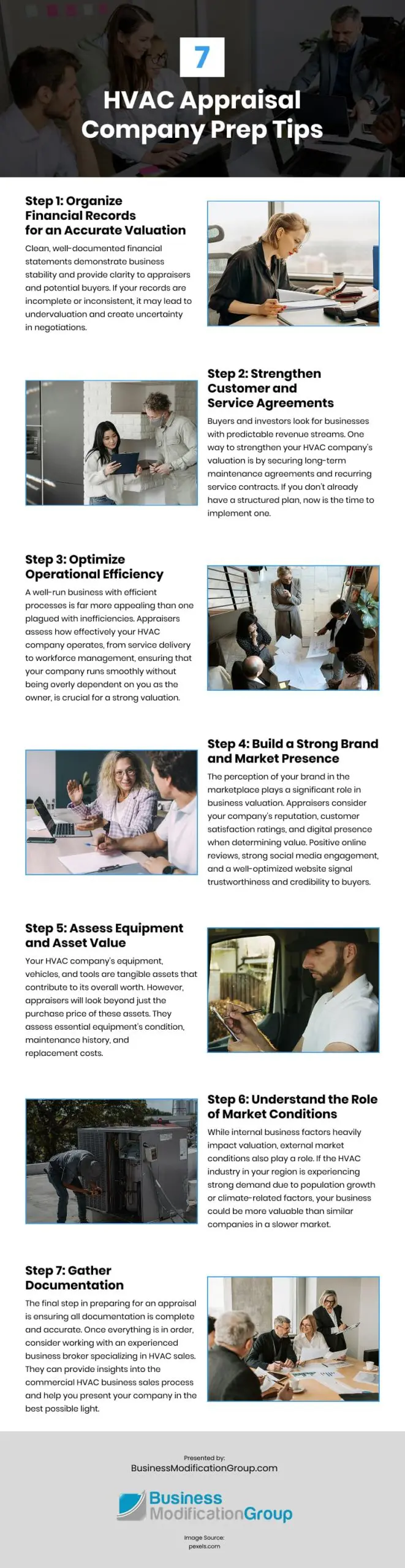 7 HVAC Appraisal Company Prep Tips Infographic