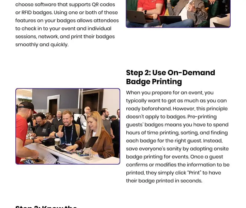 3 Steps to High-Volume Badge Printing Success