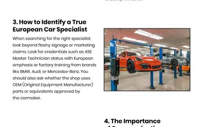 5 Tips to Pick a European Car Repair Expert