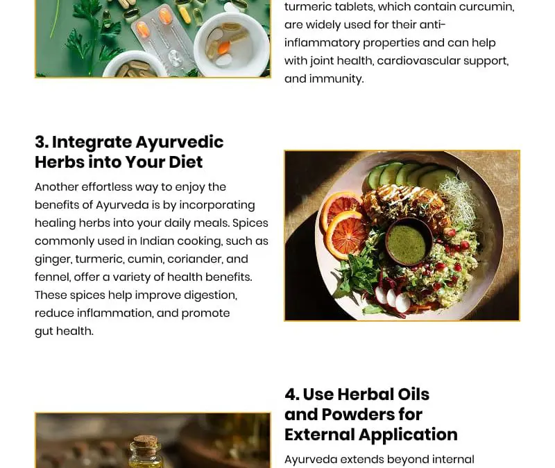 5 Ways to Add Ayurvedic Herbal Supplements to Your Routine