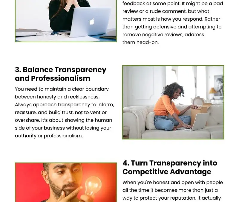 5 Ways to Build a Transparent Brand
