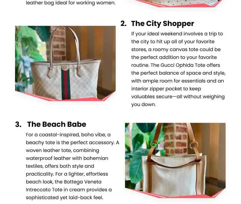 4 Tips to Pick the Perfect Tote Bag