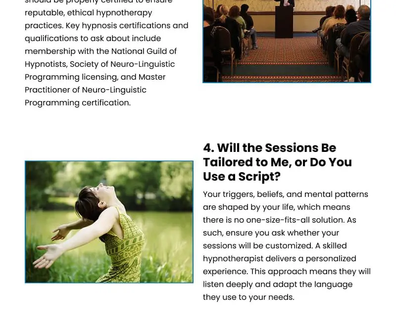 7 Must-Asks Before Choosing a Hypnotherapist
