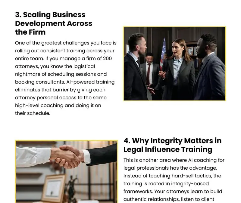 6 Reasons Law Firms Need AI-Powered Influence Training