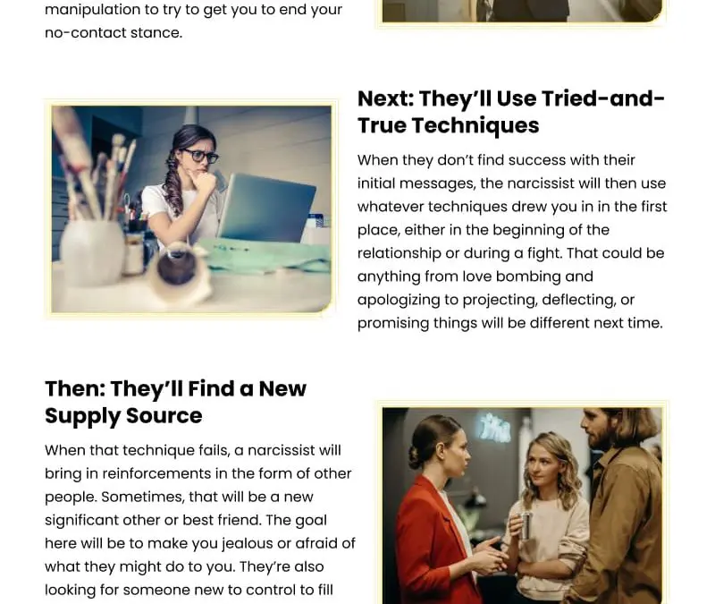 4 Tactics Narcissists Use in a No-Contact Approach