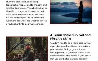 6 Safety Tips for Solo Hunting Trips