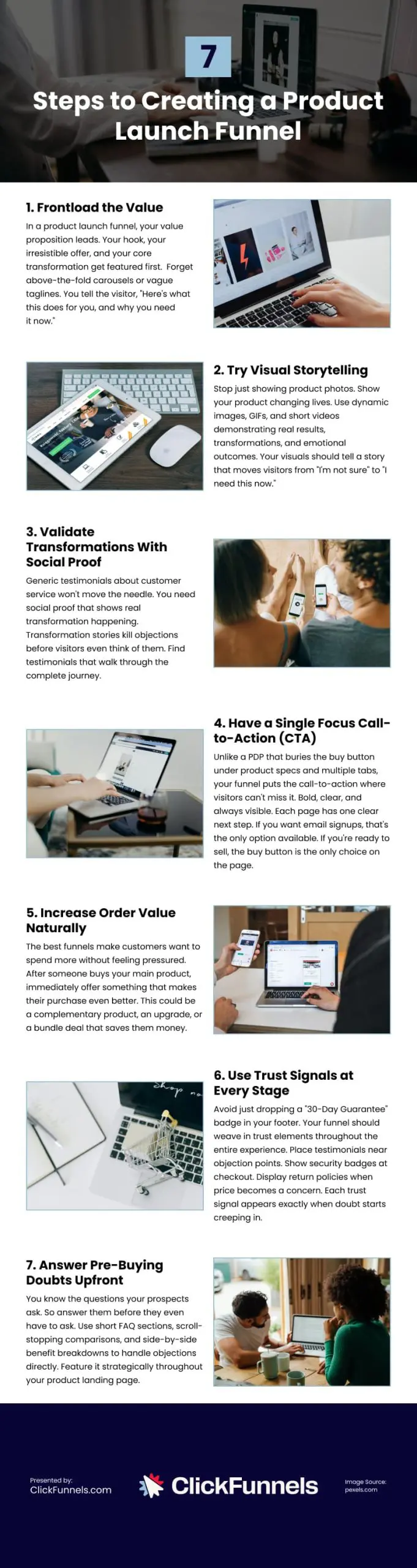 7 Steps to Creating a Product Launch Funnel 7 Steps to Creating a Product Launch Funnel Infographic