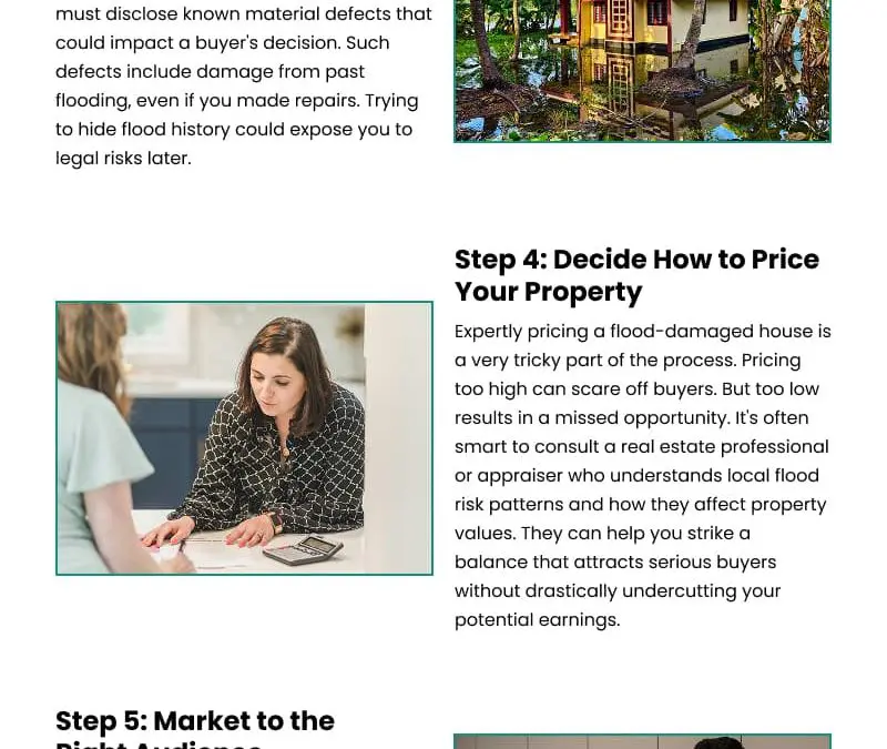 7 Steps to Sell a Flood-Damaged Home