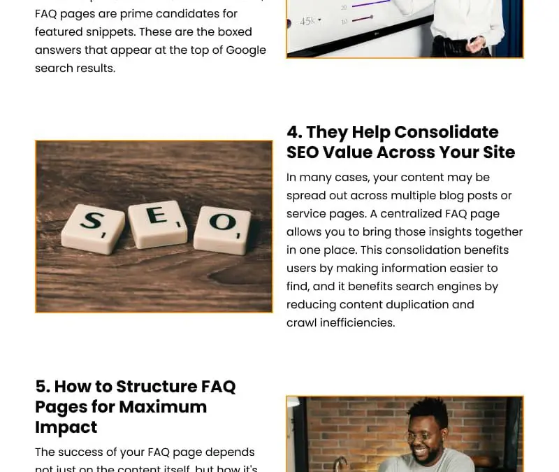 7 Ways FAQ Pages Help Search Engines and Users