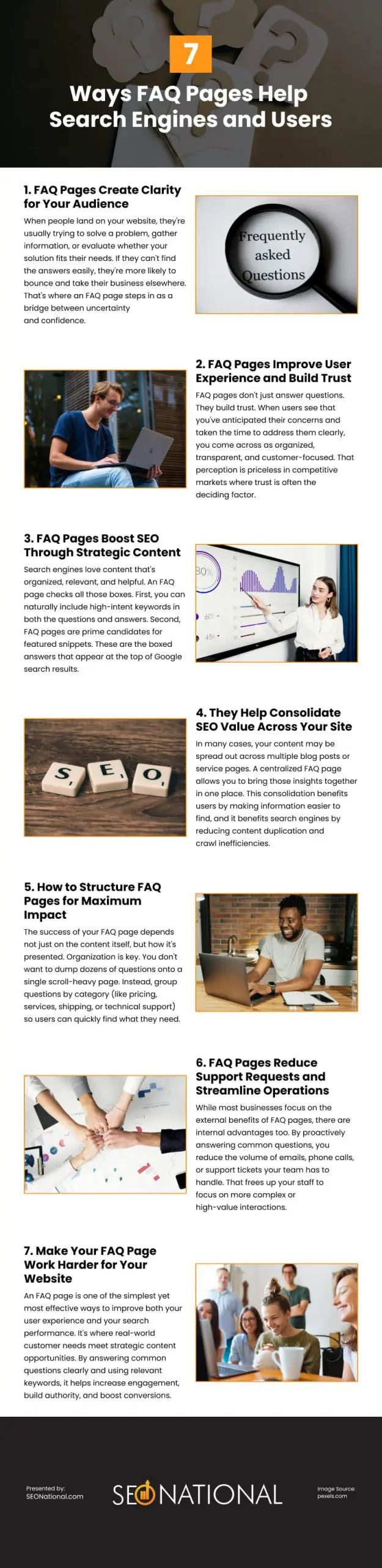 7 Ways FAQ Pages Help Search Engines and Users 7 Ways FAQ Pages Help Search Engines and Users Infographic