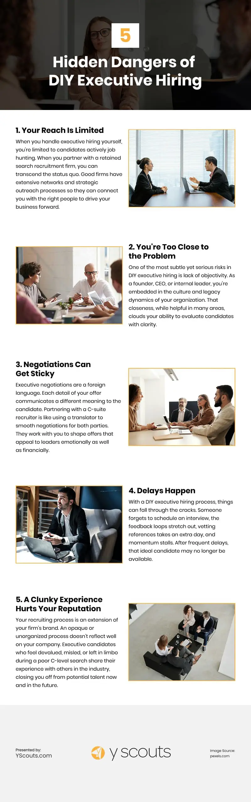 5 Hidden Dangers of DIY Executive Hiring Infographic 5 Hidden Dangers of DIY Executive Hiring Infographic