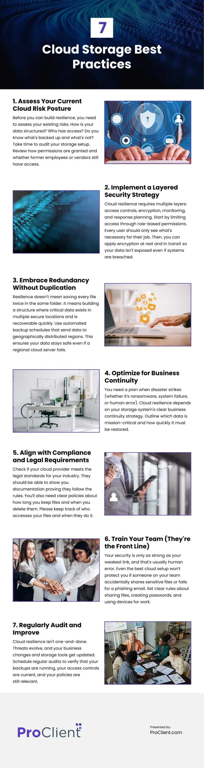 7 Cloud Storage Best Practices Infographic