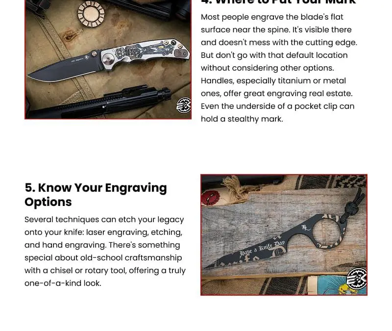 8 Engraving Tips for Your EDC