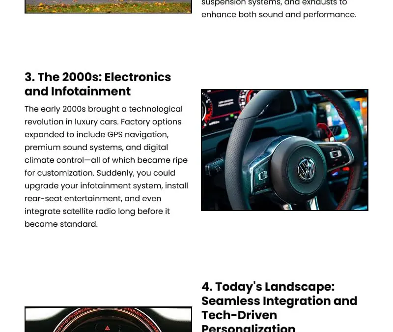 5 Facts on Luxury Car Customization Evolution