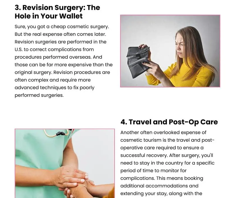 6 Hidden Costs of Cosmetic Tourism