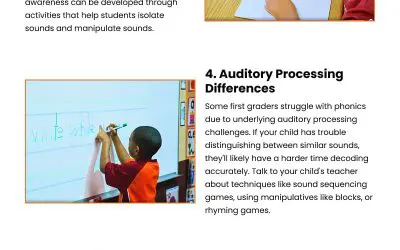 7 Phonics Learning Hurdles for First Graders