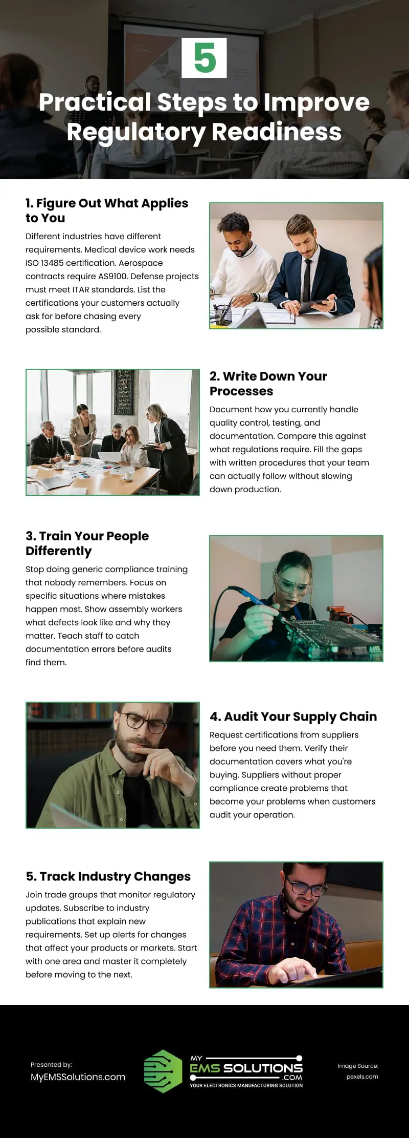 5 Practical Steps to Improve Regulatory Readiness Infographic 5 Practical Steps to Improve Regulatory Readiness Infographic