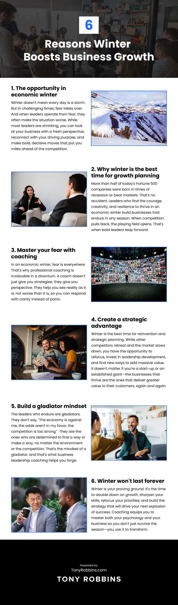 6 Reasons Winter Boosts Business Growth Infographic