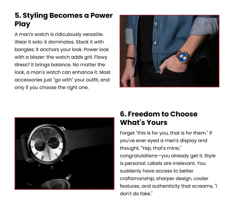 10 Reasons Women Are Wearing Men’s Watches