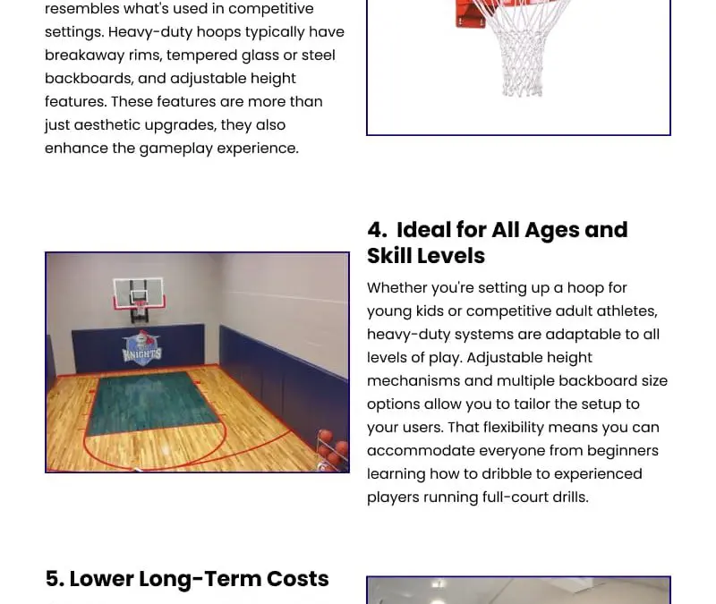 7 Reasons to Invest in a Heavy-Duty Basketball Hoop