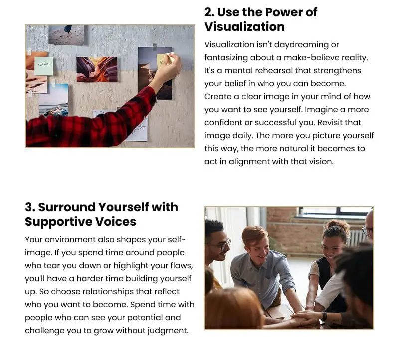 4 Steps to Develop a Positive Self-Image