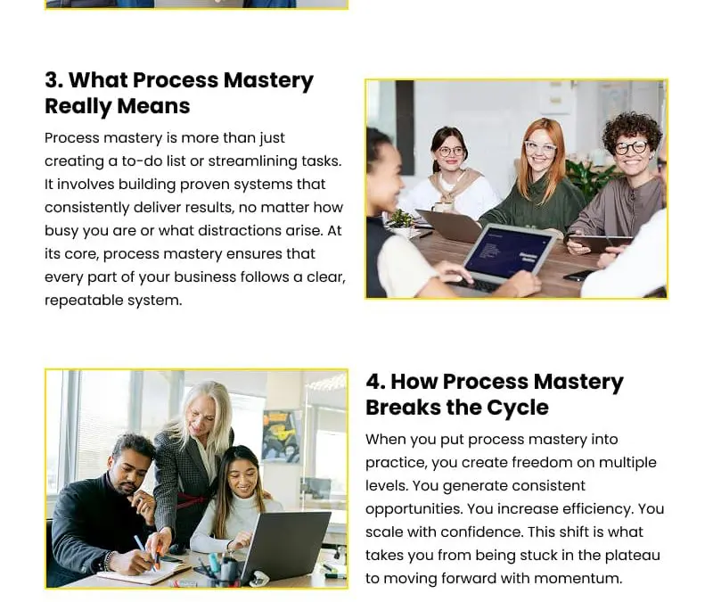 6 Steps to Stop the Business Plateau with Influence Mastery