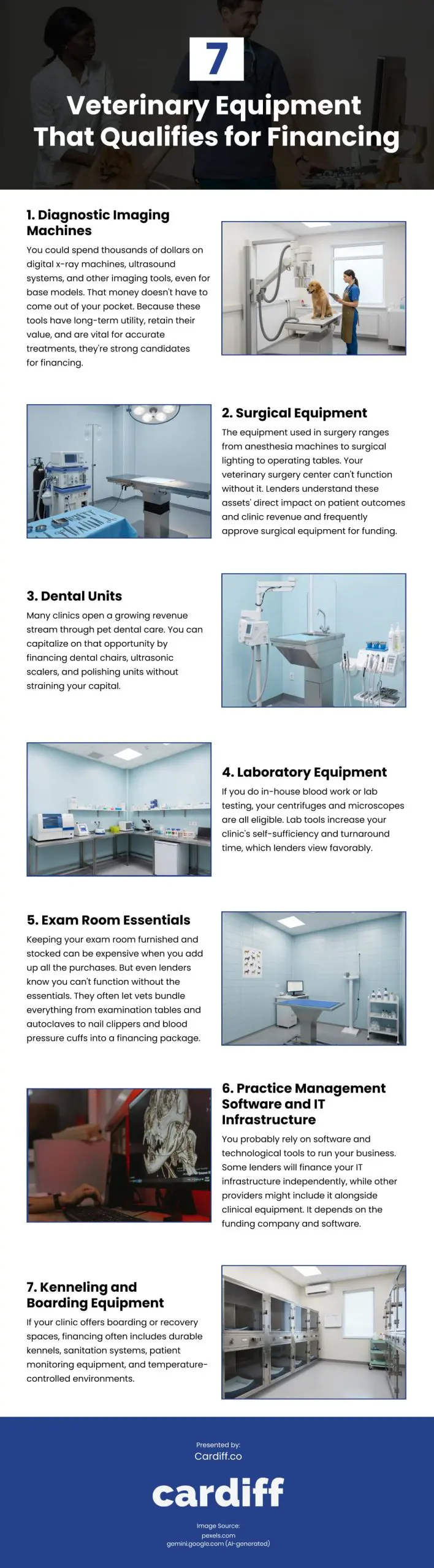 7 Veterinary Equipment That Qualifies for Financing Infographic