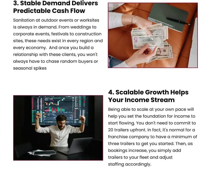 6 Ways A Restroom Trailer Franchise Boosts Your Income