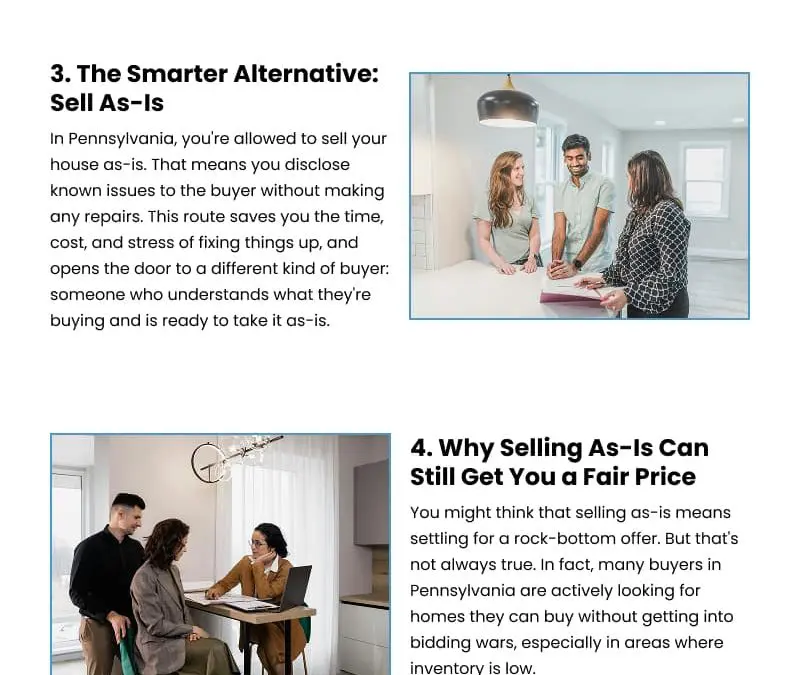 6 Ways to Save on Repairs When Selling a House in PA