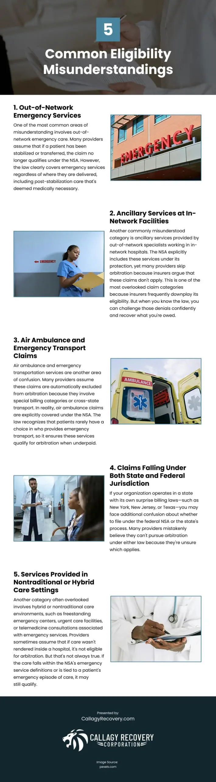 5 Common Eligibility Misunderstandings Infographic