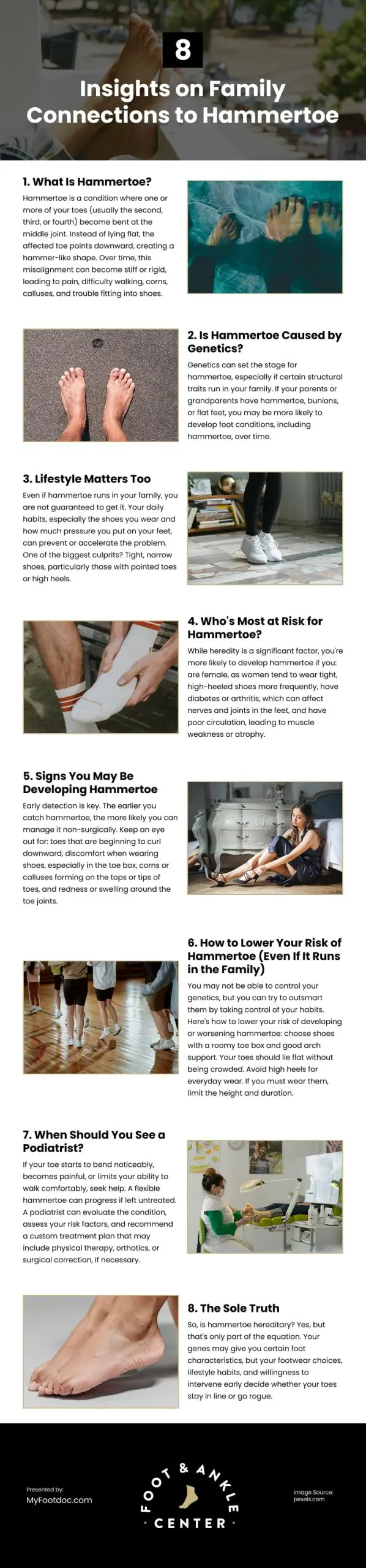 8 Insights on Family Connections to Hammertoe Infographic