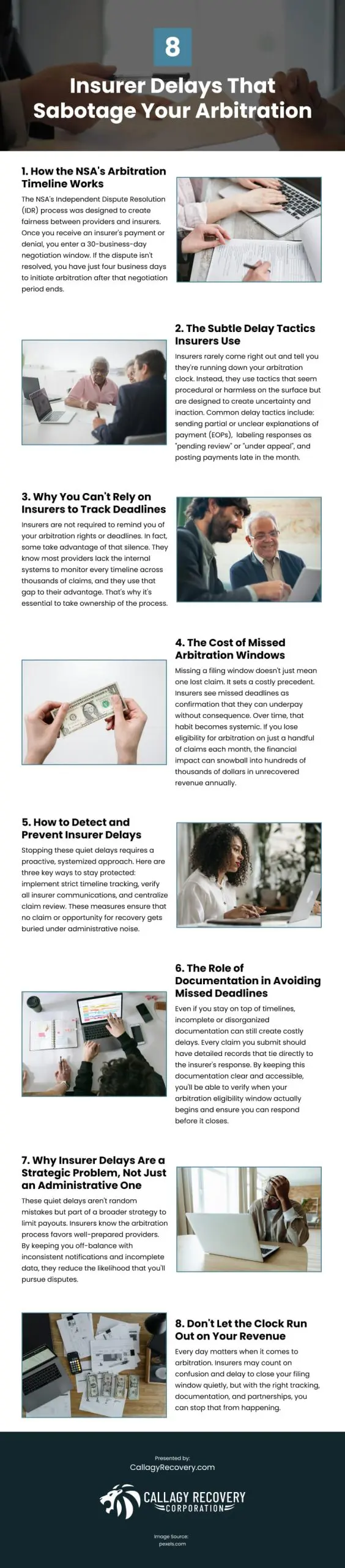 8 Insurer Delays That Sabotage Your Arbitration 8 Insurer Delays That Sabotage Your Arbitration Infographic