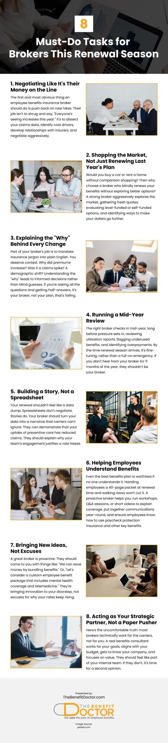 8 Must-Do Tasks for Brokers This Renewal Season Infographic