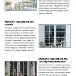 5 Patio Door Myths Debunked 5 Patio Door Myths Debunked Infographic