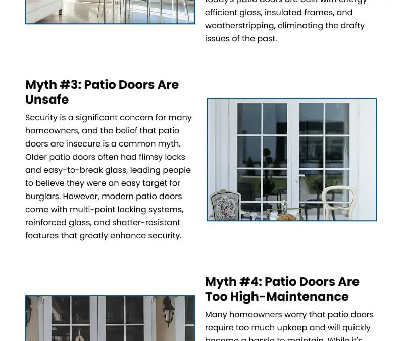 5 Patio Door Myths Debunked