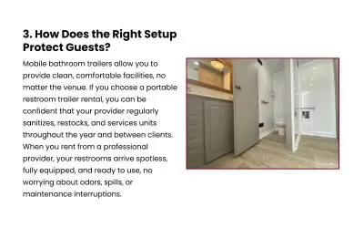 5 Reasons Luxury Restroom Trailers Guarantee Flu-Free Events