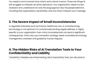 5 Reasons Translation Still Needs Humans