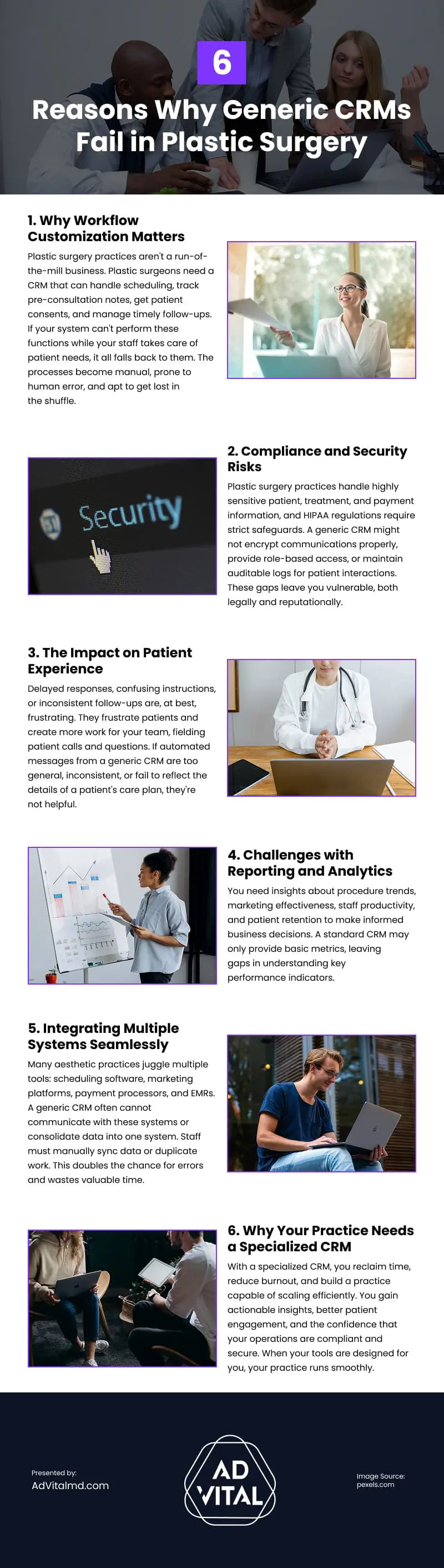 6 Reasons Why Generic CRMs Fail in Plastic Surgery Infographic 6 Reasons Why Generic CRMs Fail in Plastic Surgery Infographic