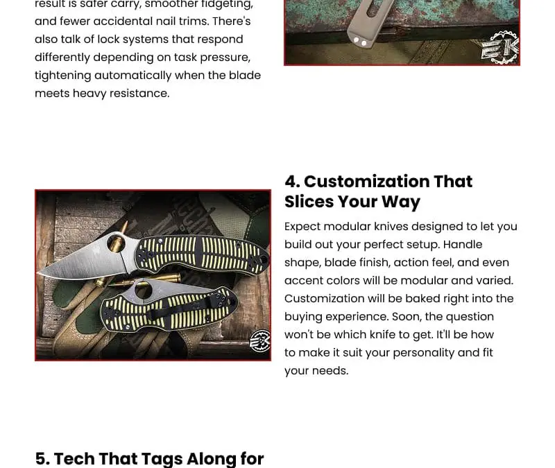 7 Future Trends in Pocket Knives