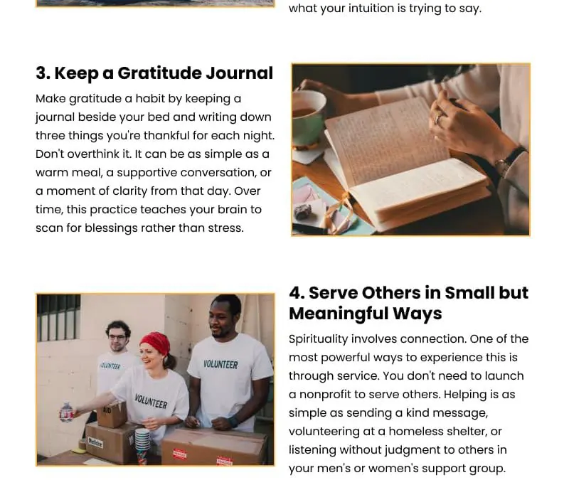 6 Spiritual Habits to Help Your Recovery