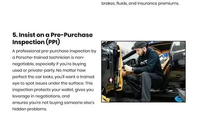 9 Steps to Confident Porsche Shopping