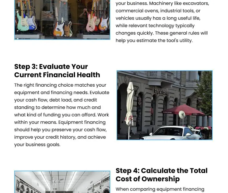 5 Steps to Effective Equipment Business Financing