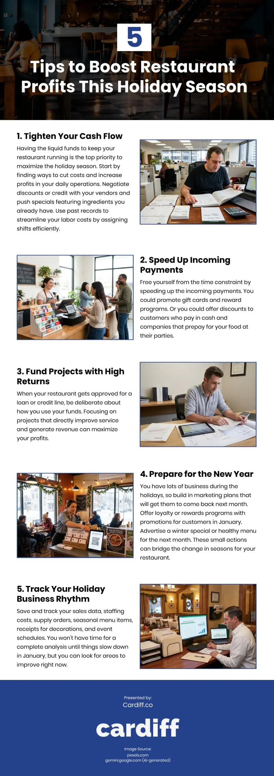 5 Tips to Boost Restaurant Profits This Holiday Season Infographic