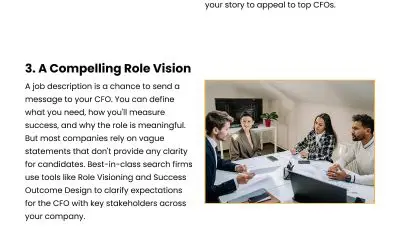 5 Ways to Hire Top CFOs Who Aren’t Looking