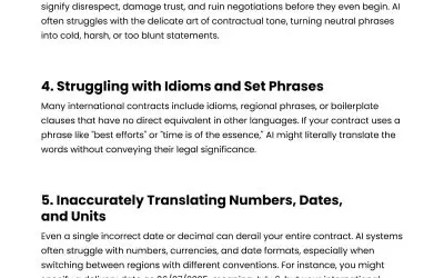 7 AI Translation Risks That Threaten Global Contracts