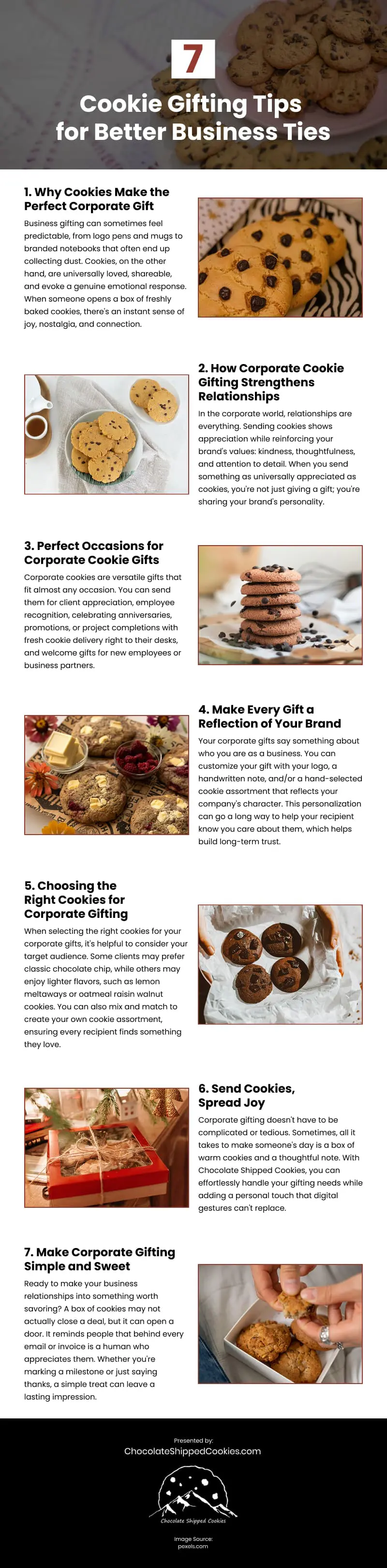 7 Cookie Gifting Tips for Better Business Ties Infographic 7 Cookie Gifting Tips for Better Business Ties Infographic