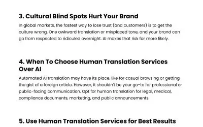 6 Hidden Costs of AI Translation Errors